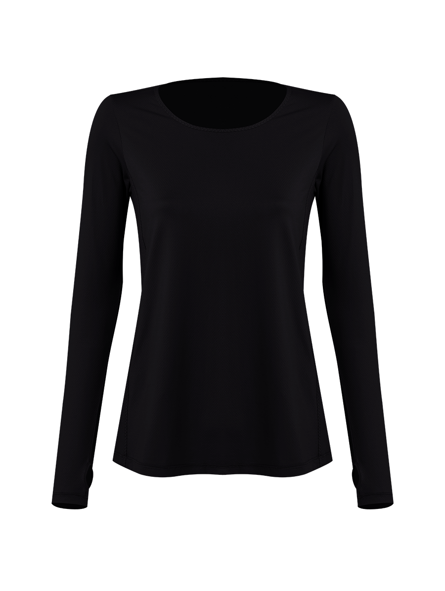 T-shirt Manga Longa Preto — foto 4