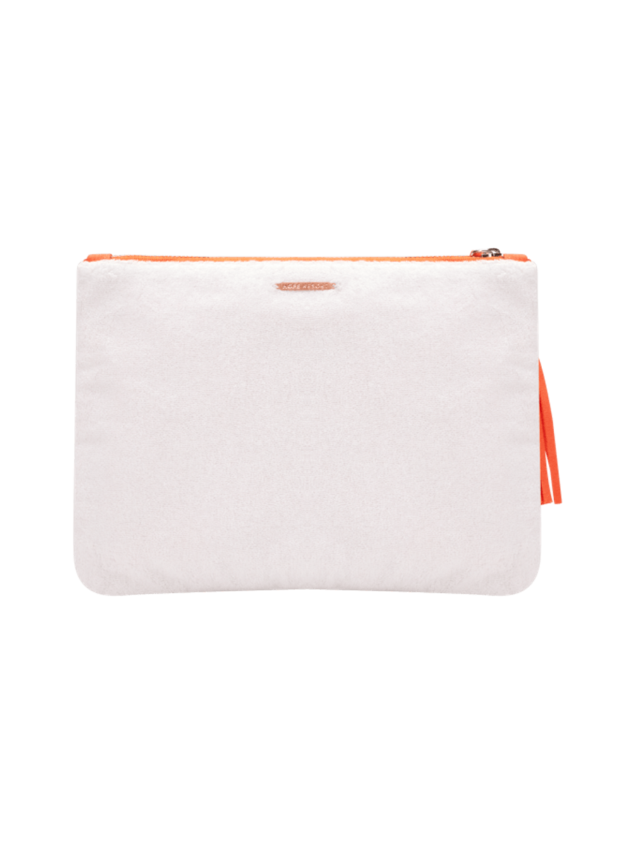 Necessaire Atoalhada Frase Bordada Branco — foto 3