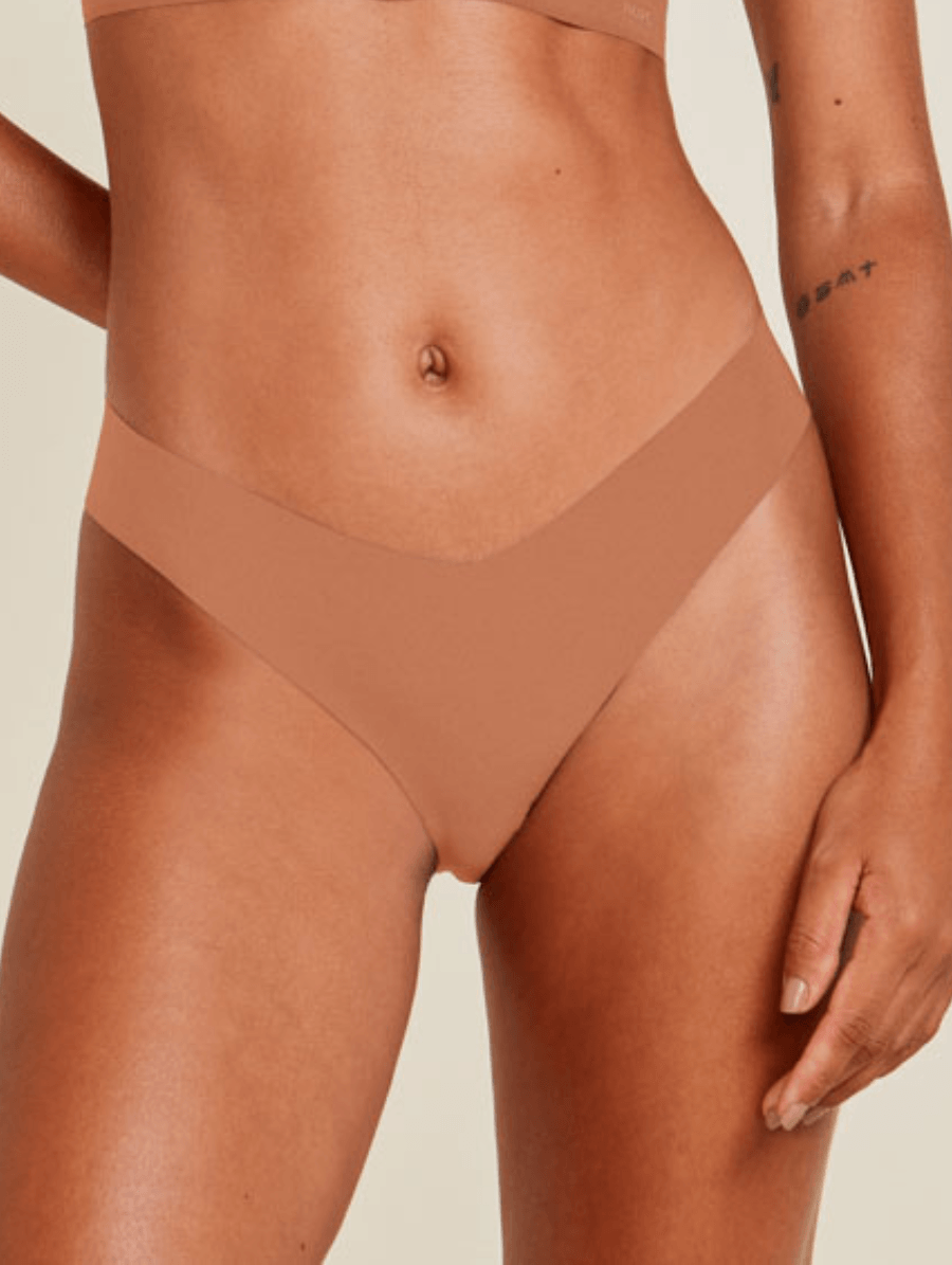 Calcinha Biquíni Em Microfibra Nude Caramelo Saloon — foto 1