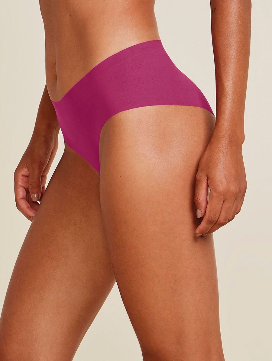Calcinha Tanga Brasileira Em Microfibra Nude Rosa Drama — foto 3