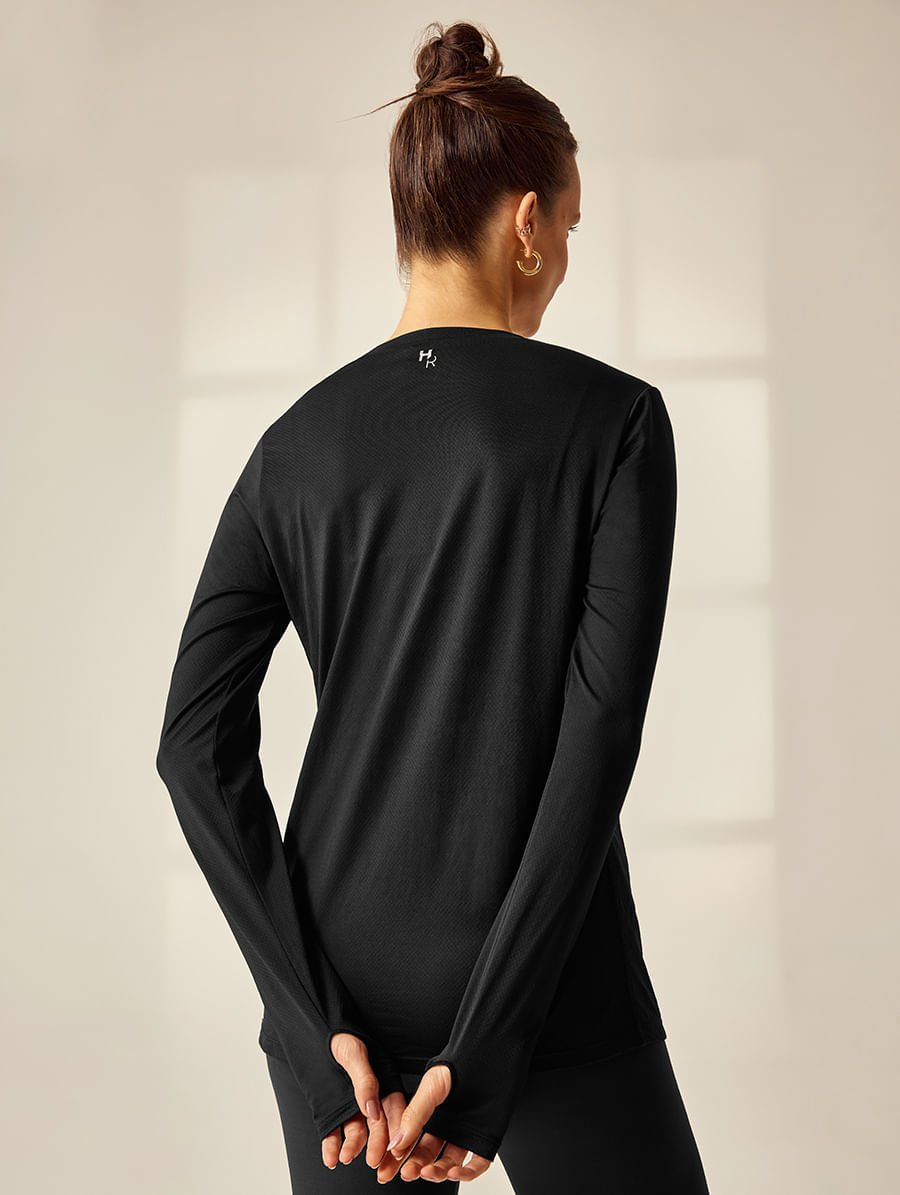 T-shirt Manga Longa Preto — foto 6