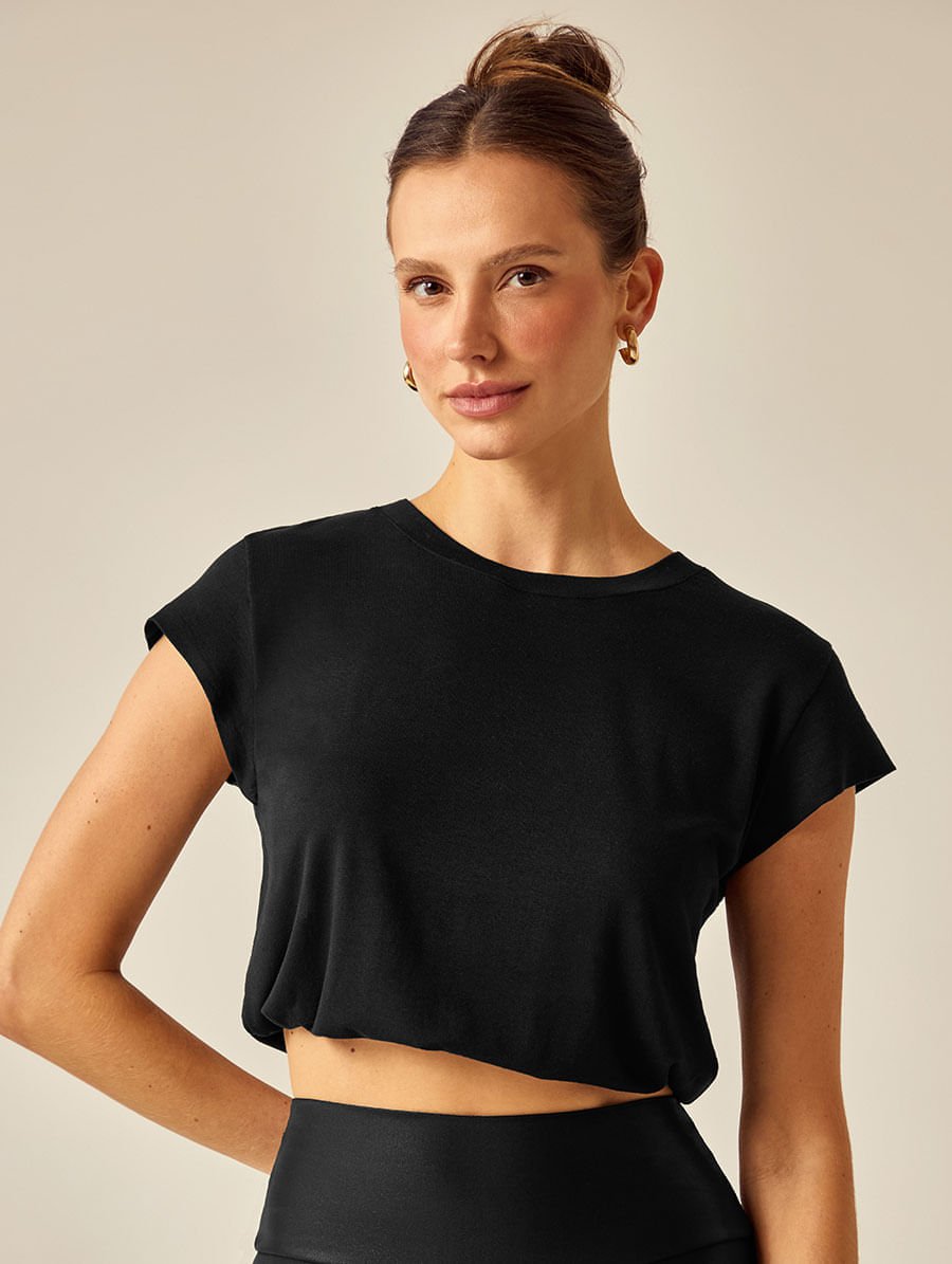T-shirt Balonê Preto — foto 3