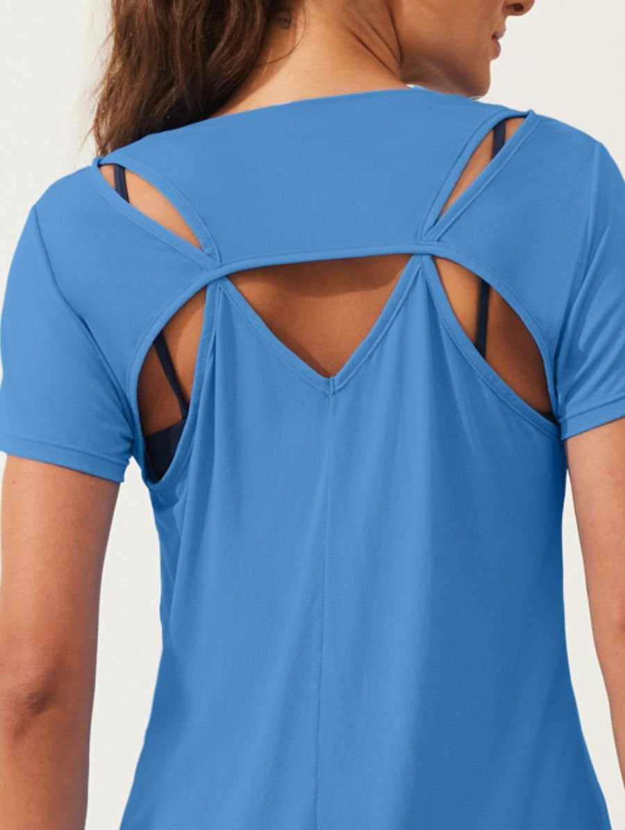 Camiseta Pétalas Resort Azul Fresh — foto 4
