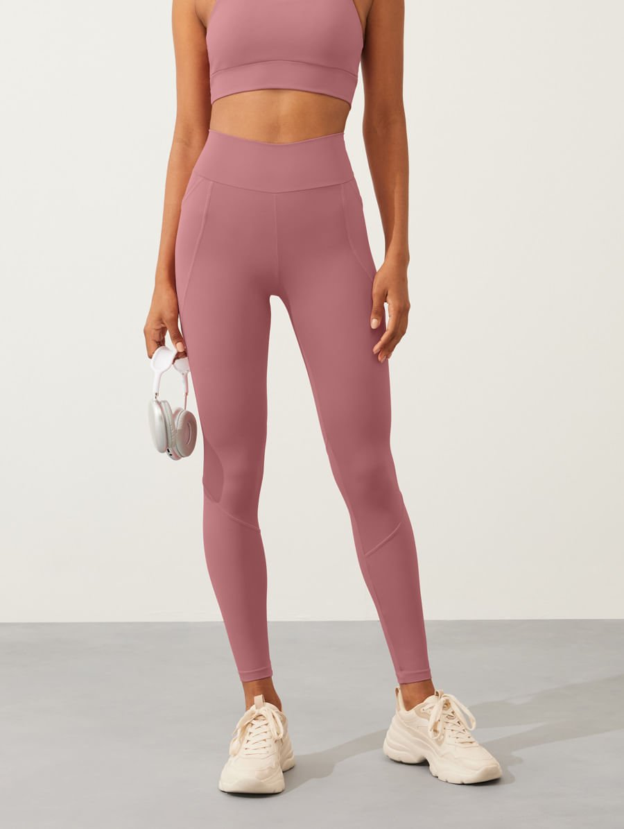 Calça Legging Multibolsos Rosa Spa Fit — foto 5