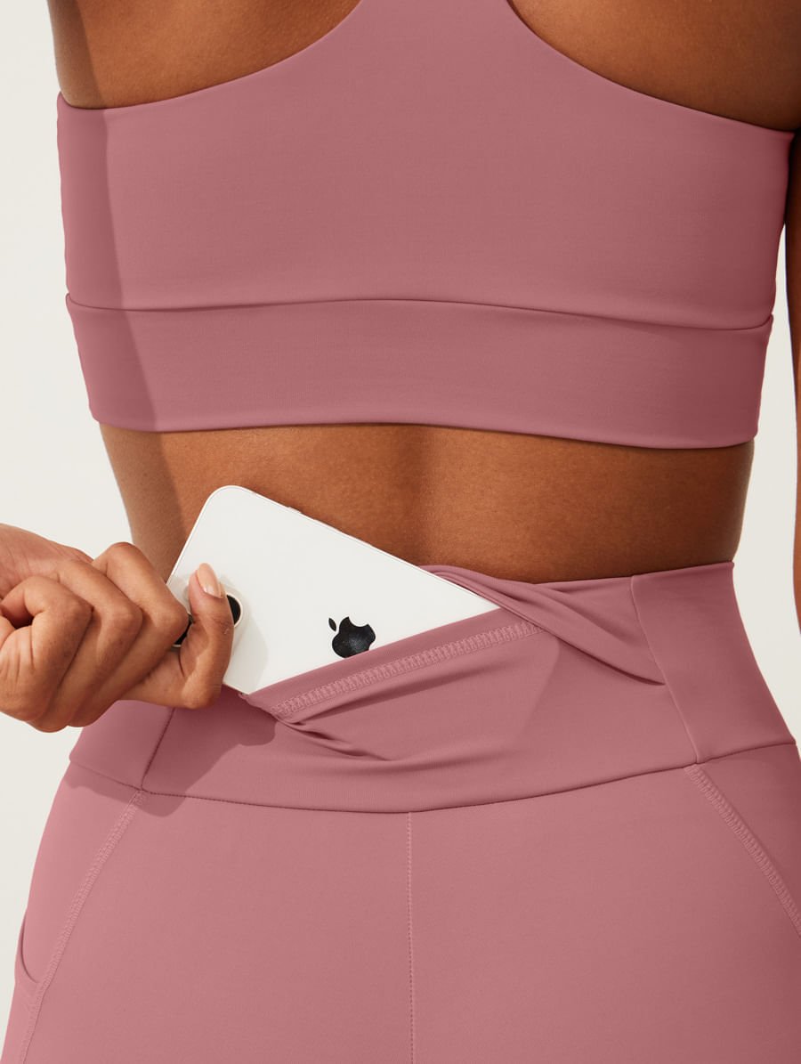 Calça Legging Multibolsos Rosa Spa Fit — foto 7