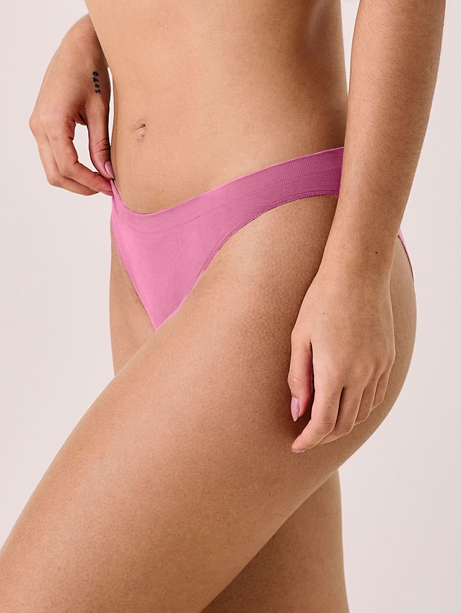 Calcinha Biquíni Em Microfibra Light Rosa Zimbro — foto 3