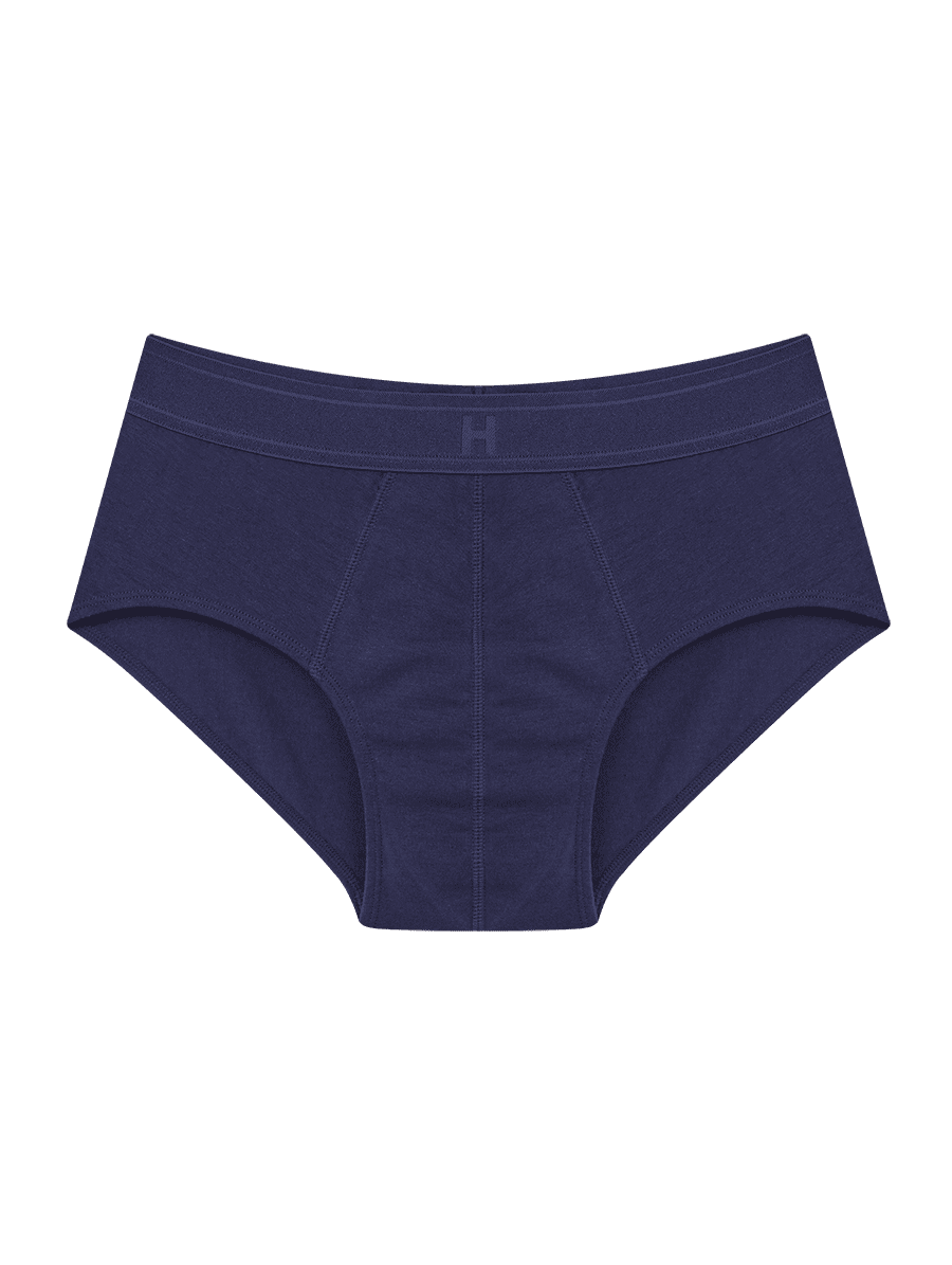 Cueca Slip Em Algodão Azul Marinho Indigo — foto 4